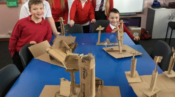 The Biggies Become Cardboard Architects