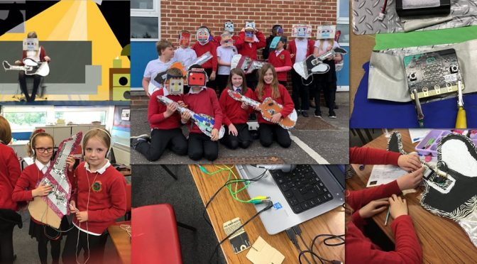 The Biggies Robot Micro:bit Guitar Music Project