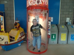 We had fun in the Hurricane Simulator